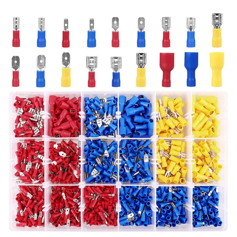 

900 шт., пружинные клеммы холодного прессования