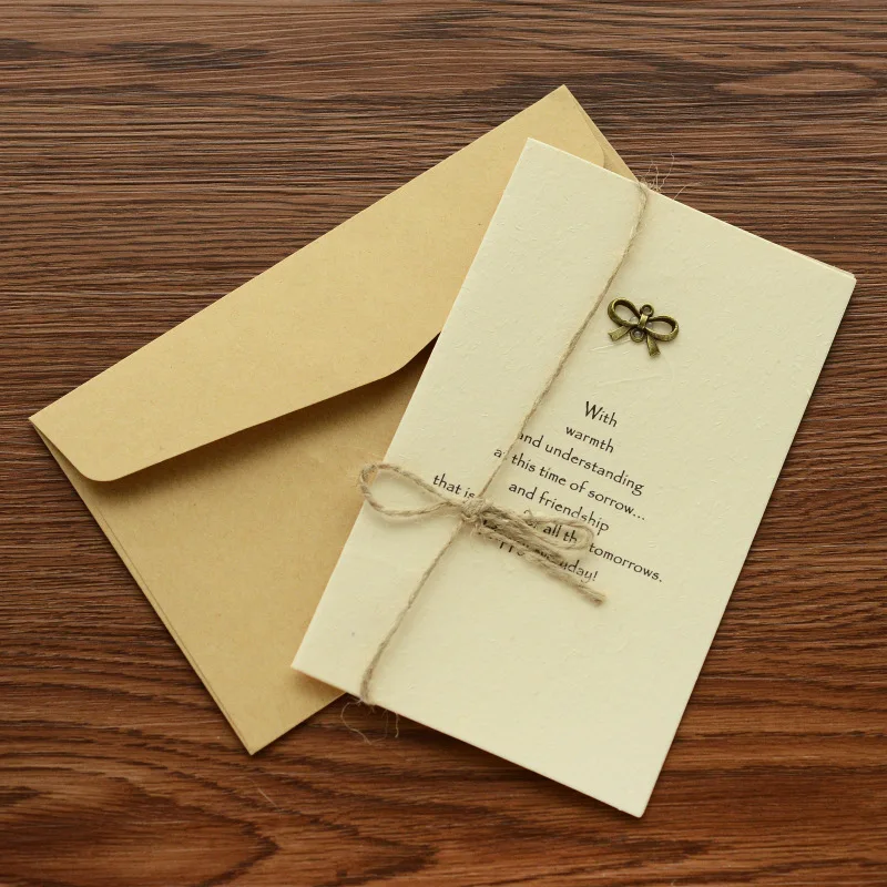 

Classic Korean (envelope +card) 1 Set Vintage Metal Pieces Of Creative Greeting Card Birthday Cards Invitation Card Envelopes