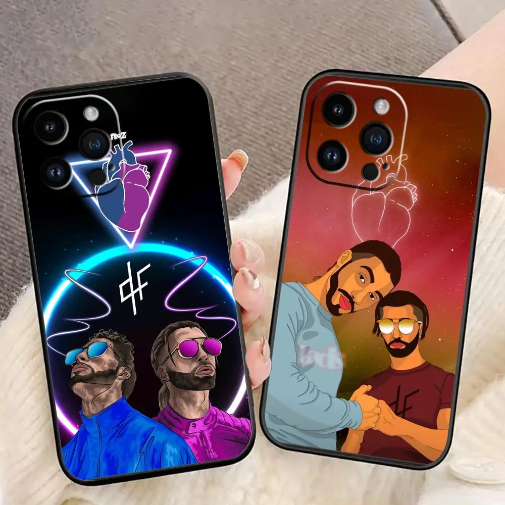 

Phone Funda Case for iPhone 11 12 13 14 Apple Pro 7 8 6 6S SE X XR XS Max Mini Plus Black Soft Case The Pop Band PNL QLF Rappe