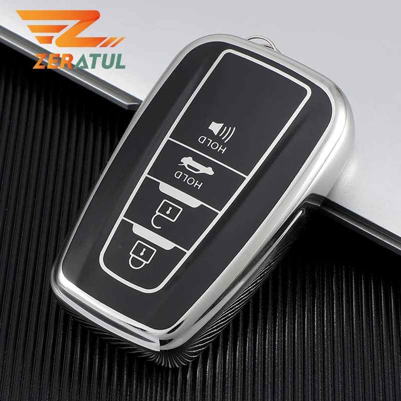 Чехол для автомобильного ключа Zeratul чехол ключей Toyota Prius Camry Corolla C-HR CHR RAV4 Prado Izoa levoa