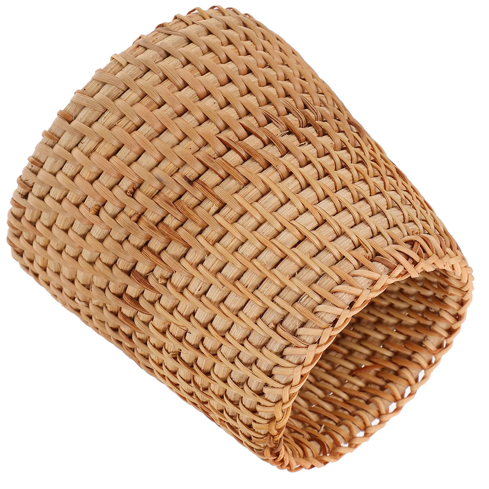 

Spoon Fork Pot Desktop Stand Woven Storage Box Pen Container Box Woven Baskets Rattan Storage Tube Cup Holder Pen Pot