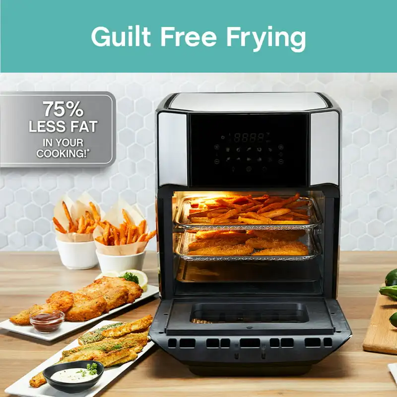 

QT. XL Digital Air Fryer Oven, 10 Presets, 6 Functions