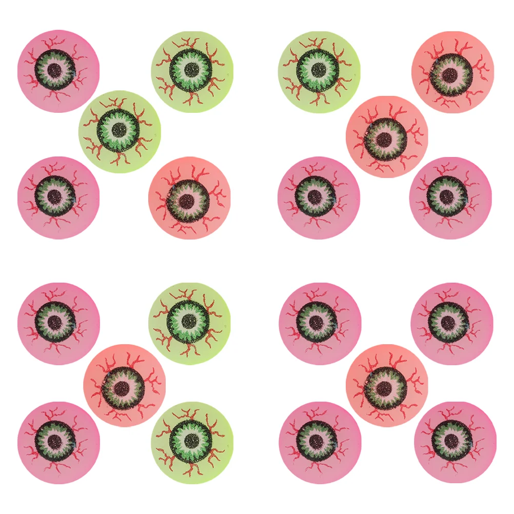 

20 шт. прыгающий глаз шар Хэллоуин Декор красочные страшные Глазные яблоки эластичное раннее украшение полипропиленовый ребенок