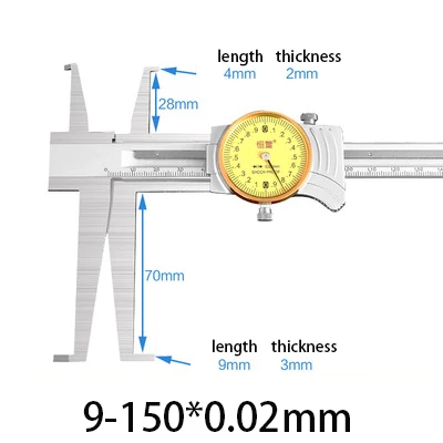 

Электронный штангенциркуль 9-150 мм, нержавеющая сталь