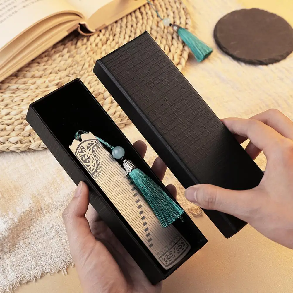 

Изысканная фотобумага в китайском стиле, закладка для чтения, цветные закругленные края, Пипа, инструмент, Закладка, школьные принадлежност...