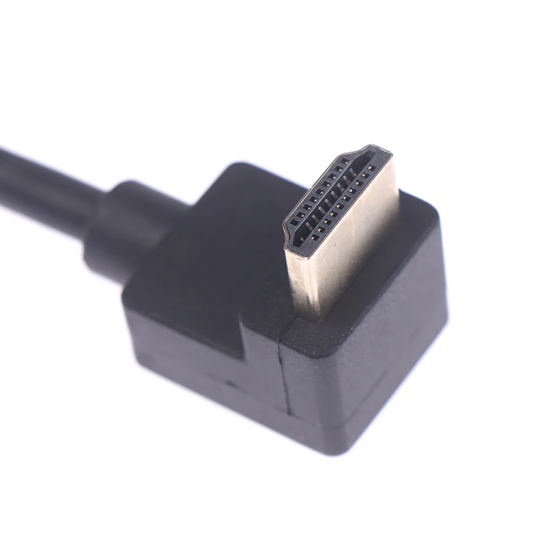 Ультракороткий 4K HDMI-совместимый кабель 2 0 угловой удлинитель с углом 90 градусов