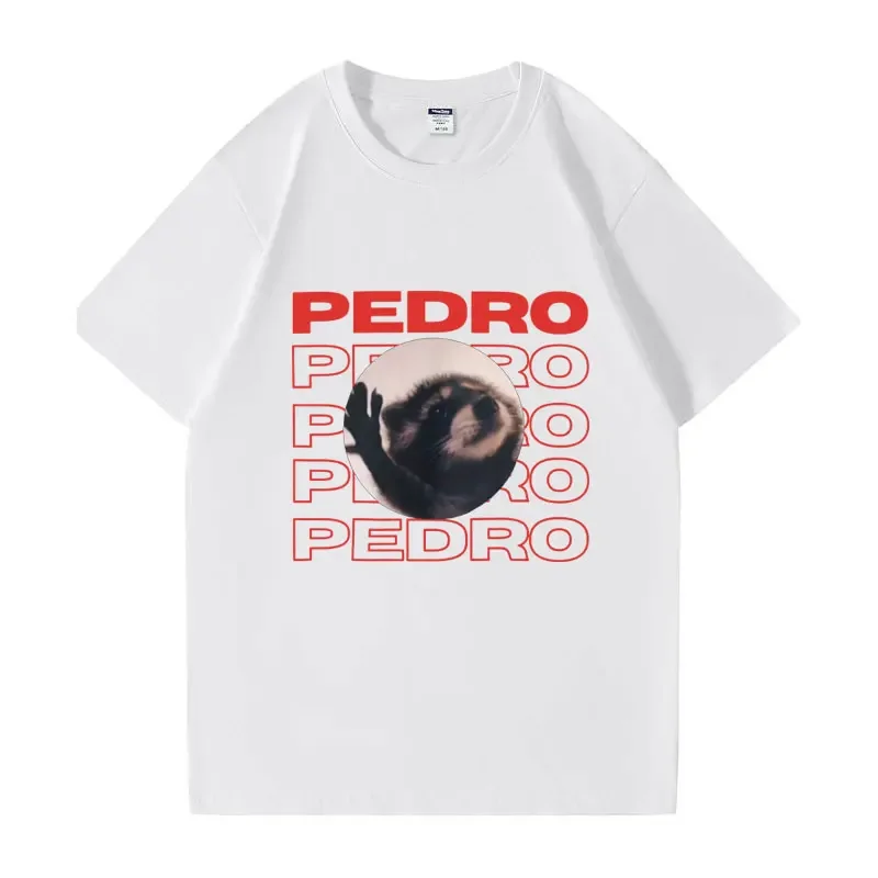 z motywem szopa zabawna koszulka Peter Pedro taniec krótkim rękawem mężczyźni kobiety Harajuku Streetwear estetyczna ponadgabarytowa odzież