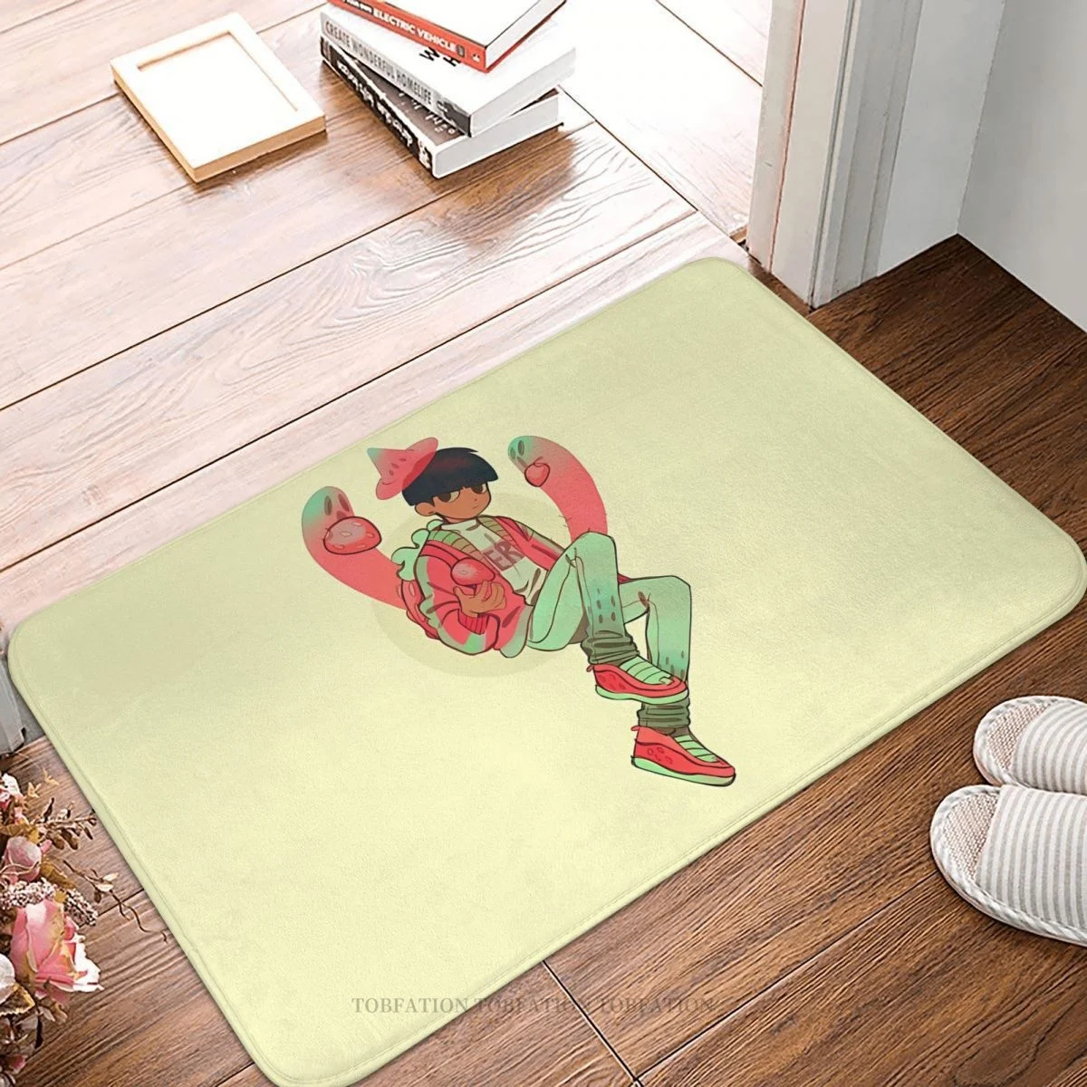 

Comic Mob Psycho 100 Non-slip Doormat Strawberry Bath Bedroom Mat Outdoor Carpet Flannel Pattern Decor