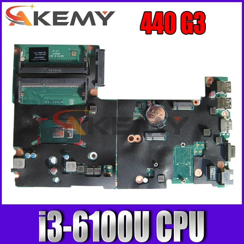 

Оригинальная материнская плата 830935-001 для HP ProBook 430 440 G3 i3-6100U 830935-601 DA0X61MB6G0 100% протестирована хорошо