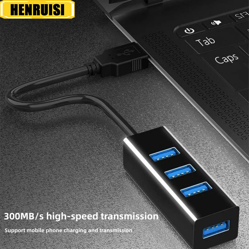 

High-speed Plug And Play Dock Hub USB3.0 One Drag Four Hubs Hub Expander Multi-function High Speed Portable Multi Interface Dock