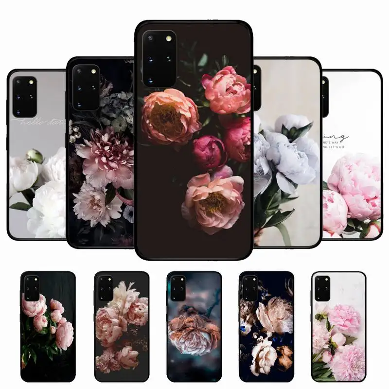 

Peonies beautiful flower Phone Case for Samsung S10 21 20 9 8 plus lite S20 UlTRA 7edge