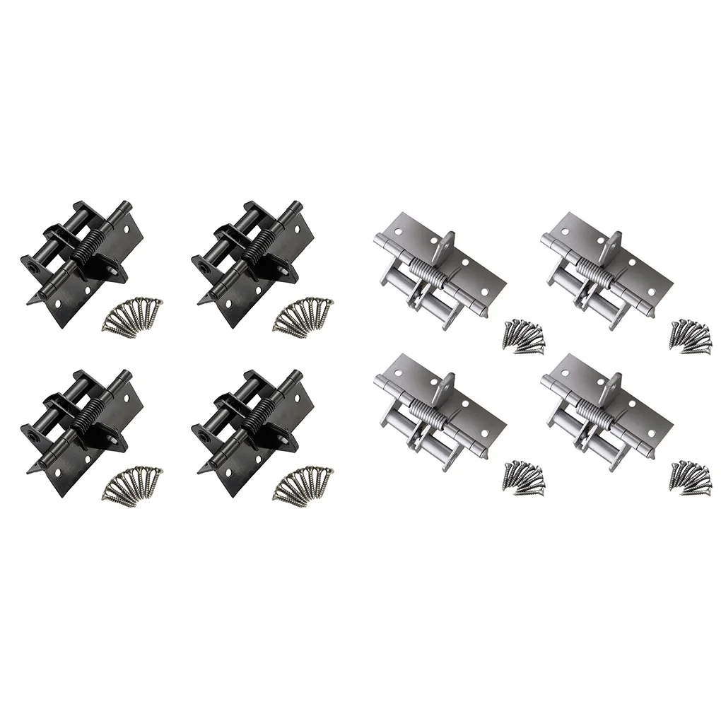 

4 Pieces Invisible Door Spring Hinge 90 Hardware Bathroom Closer