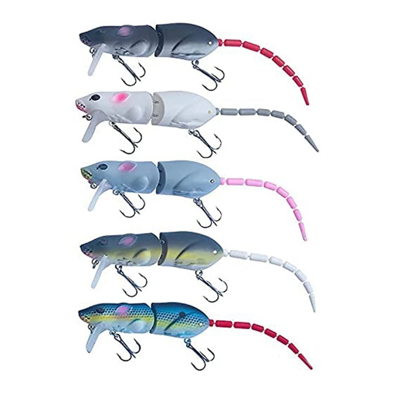 

Bass Fishing Lures Multi-Jointed Broken Wagging Tails Mouse Crank Baits Rotating Baits Trout Freshwater&Saltwater Baits