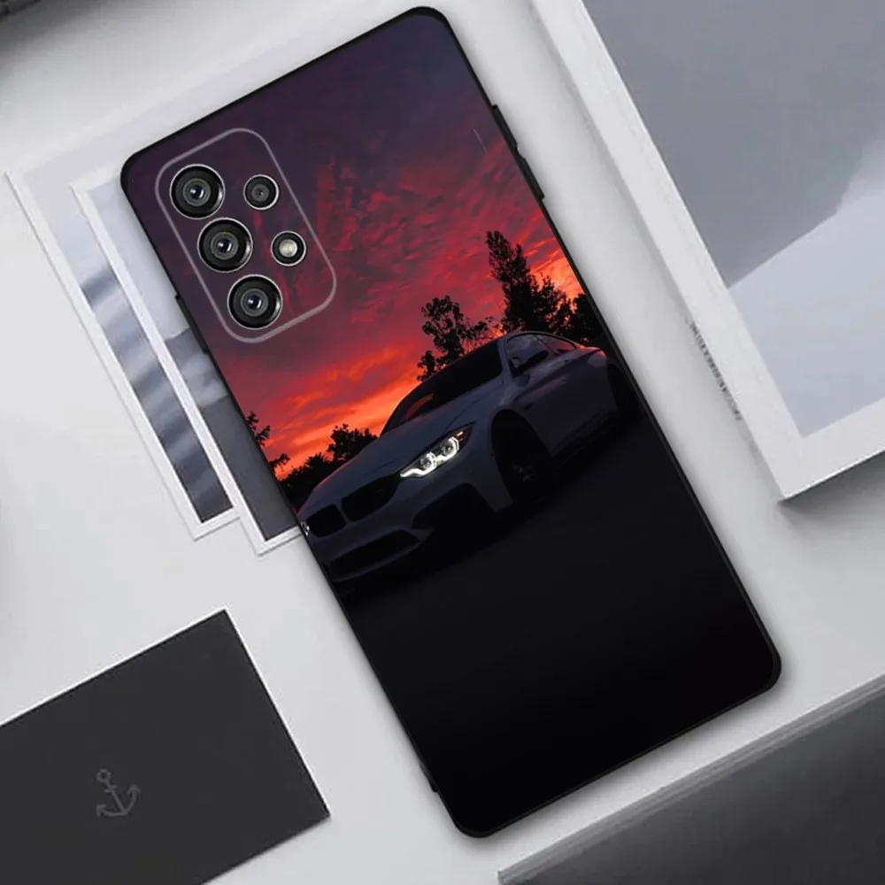 Чехол Blue Car для телефона B- Bmwes-S Samsung Galaxy A20 A21s A22 A31 A32 A52 A53 A72 73 A80 A91 Мягкий черный