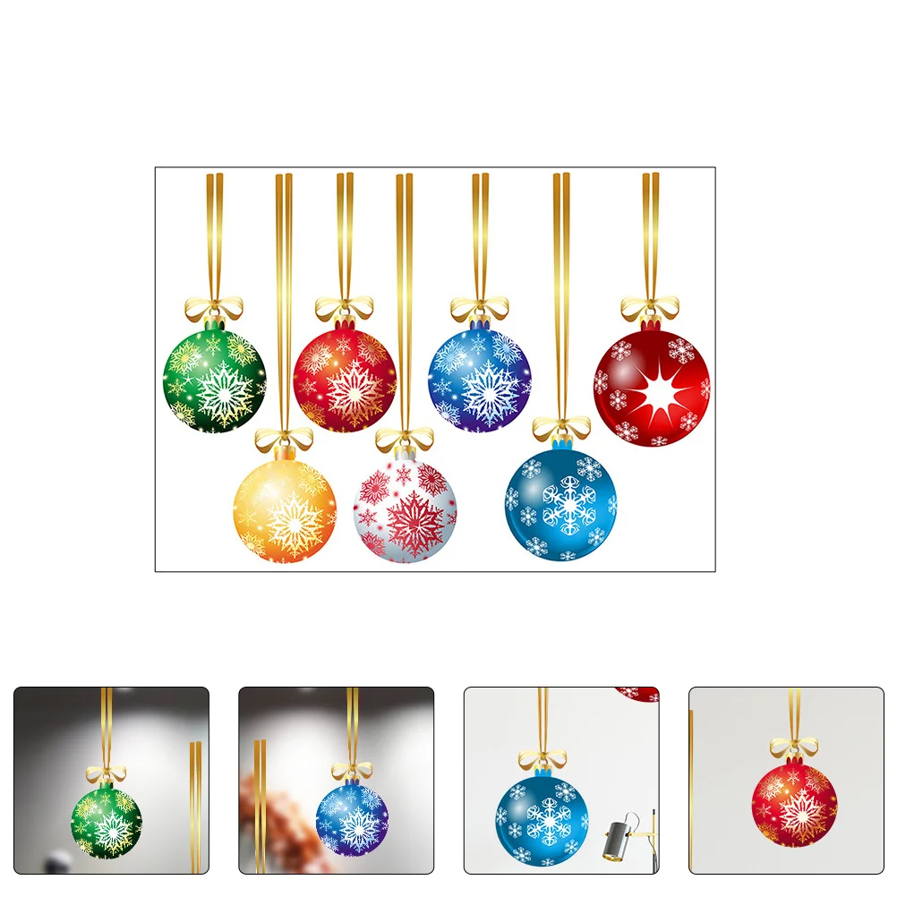 

1 Set Santa Claus Window Sticker Christmas Wall Decals Winter Wonderland Christmas Party
