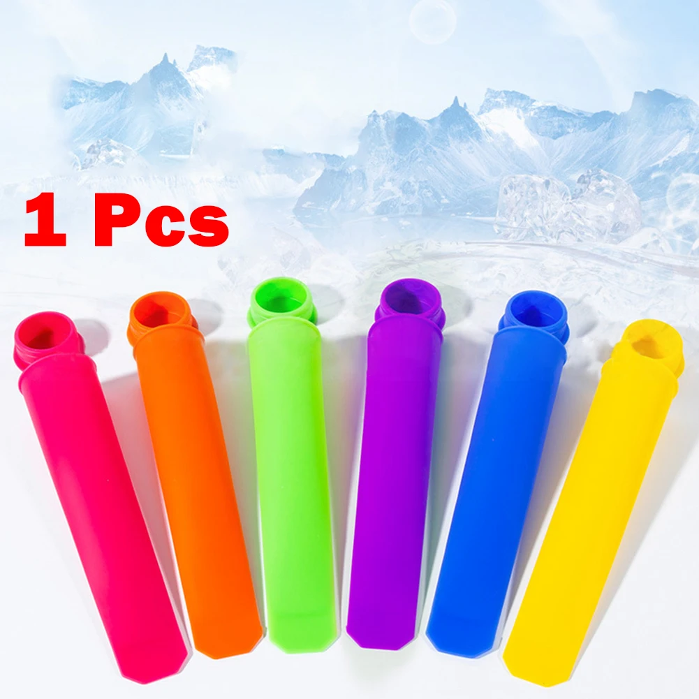 

1/6pcs Silicone Ice Cream Mold Diy Popsicle Maker Summer Ice Cream Yogurt Jelly Ice Pop Mold DIY Kitchen Tool Accessory