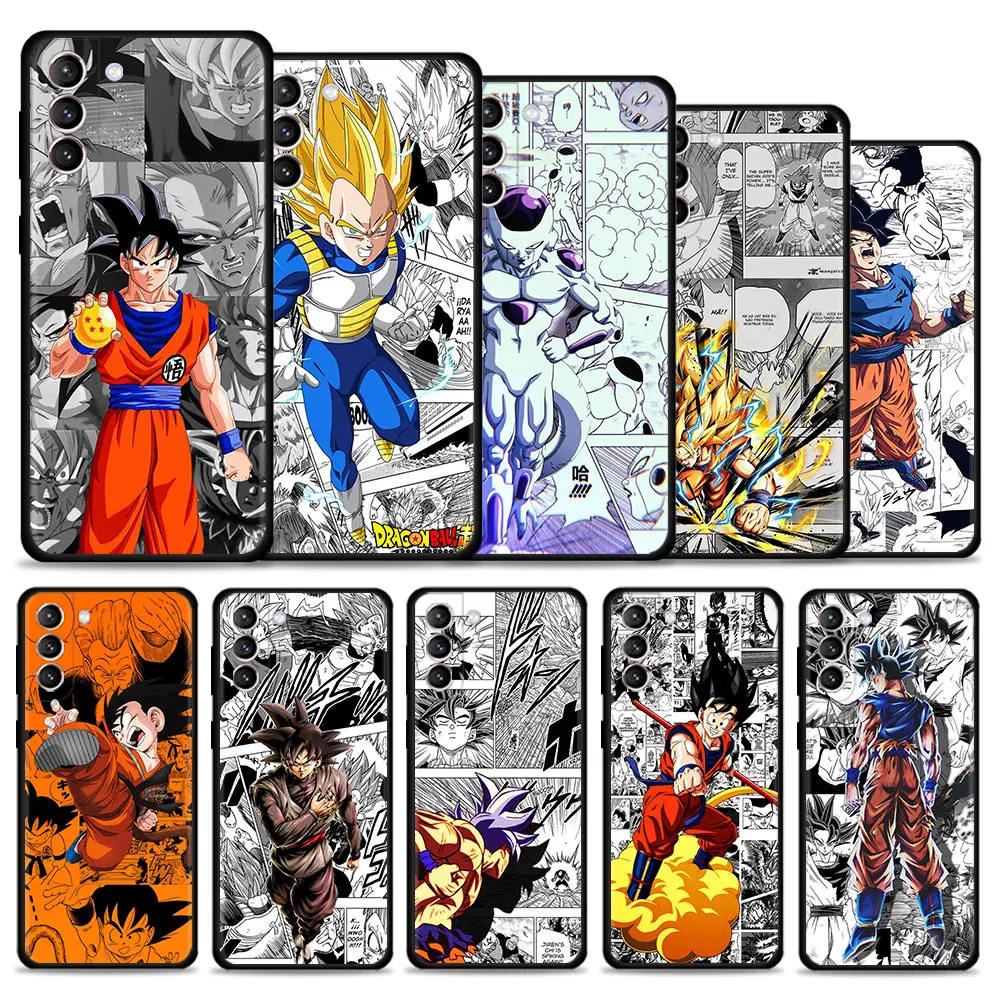 Для Samsung S20FE S22 S21 S20 Ultra FE S10 S9 Plus S10e S8 для Galaxy Note 20 10Plus Dragon Ball God Goku Vegeta Comics | Мобильные