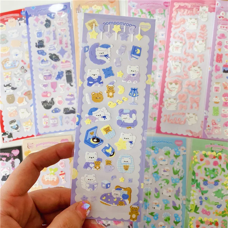 SKYSONIC Новое поступление 12 шт. полный набор декоративные наклейки Kawaii Kpop Idol Card