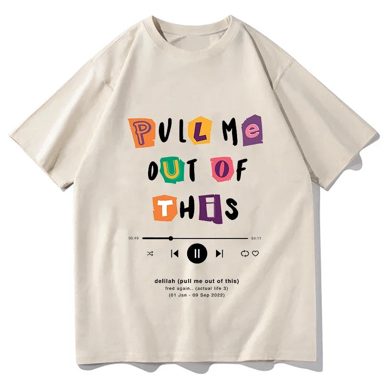 Футболки Fred Again на десять дней Забавные футболки из 100% хлопка с коротким рукавом и