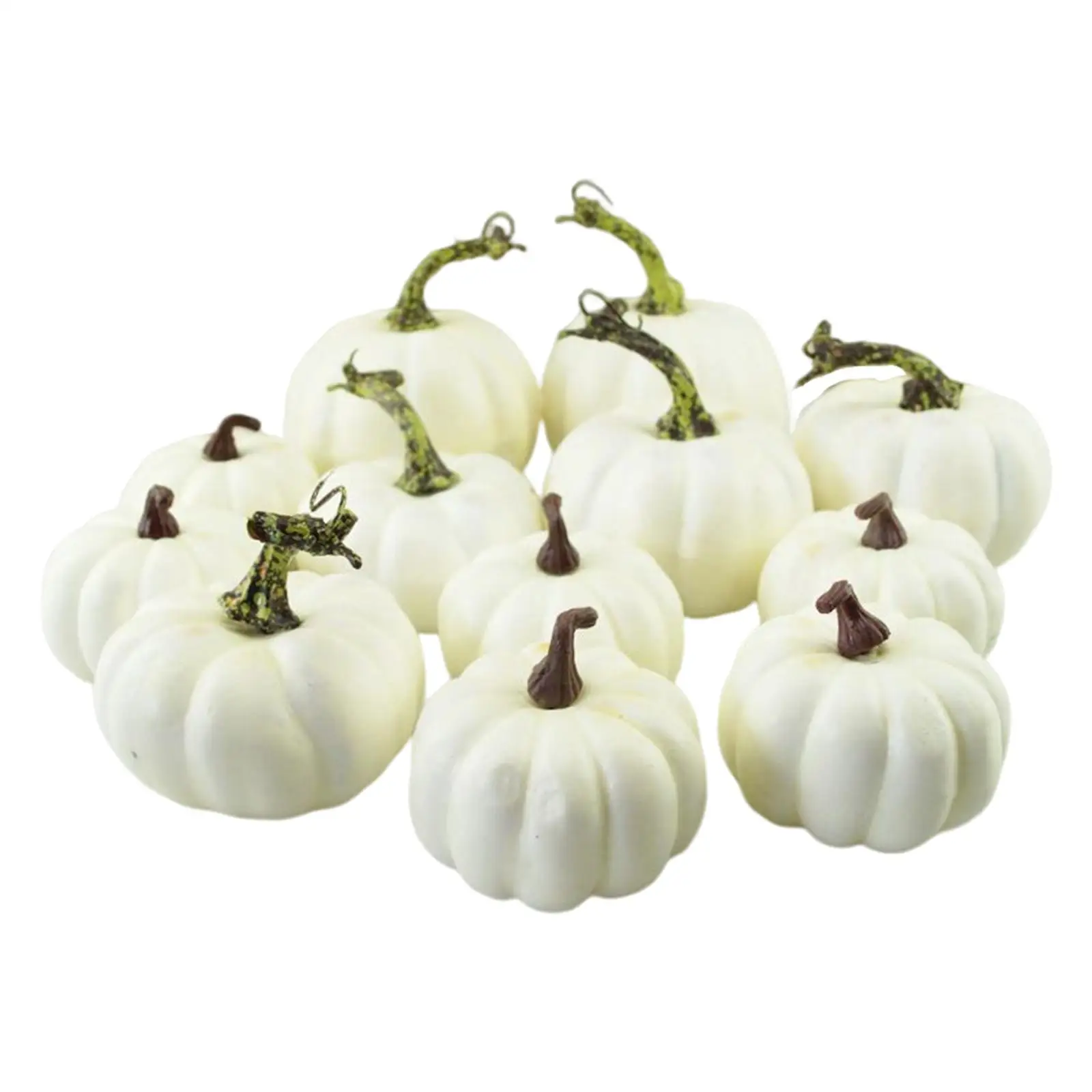 

12 шт. белые Искусственные тыквы DIY для Хэллоуина камина на День Благодарения