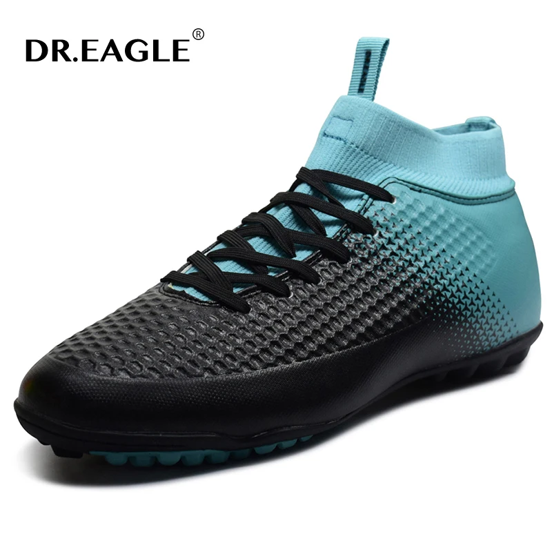 DR.EAGLE High Ankle Breathable Men's Original Soccer Shoes Outdoor Professional Training Football Boots Light Zapatos De Soccer