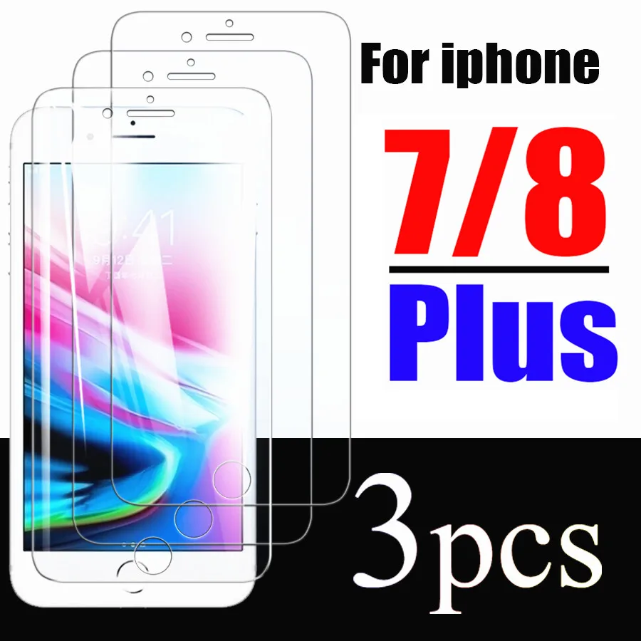 

Tempered Glass Screen Protector for Iphone 7 8 Plus 6s iPhone SE 2020 Glass Guard Screen Protectors 3pcs 1pcs