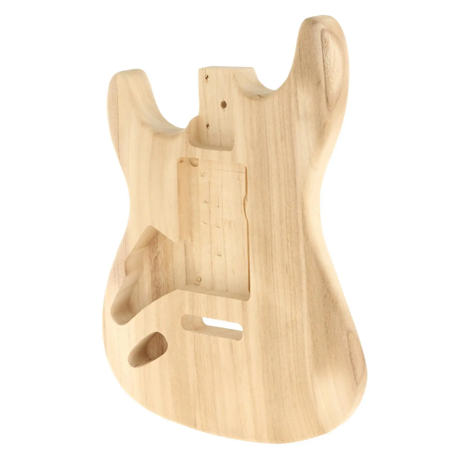 

Unfinished Guitar Body Replacement ST Accs Blank Guitar Body Maple Wood Handcrafted Polished Guitar Barrel Electric Guitar DIY