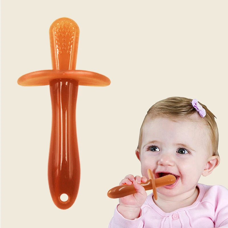

Детская жевательная игрушка, длинная трубка, Прорезыватель для зубов, Детская безопасность, уход за зубами, палочка для прорезывания зубов из пищевого силикона, жевательная деталь