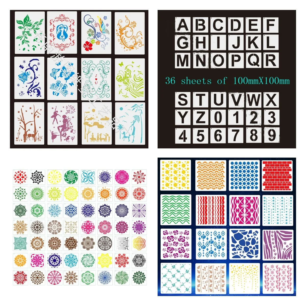 

New English Digital Geometric Drawing Hollow Animal Plant Diy Layering Stencils Scrapbook Album Coloring Embossing Decorate Mold
