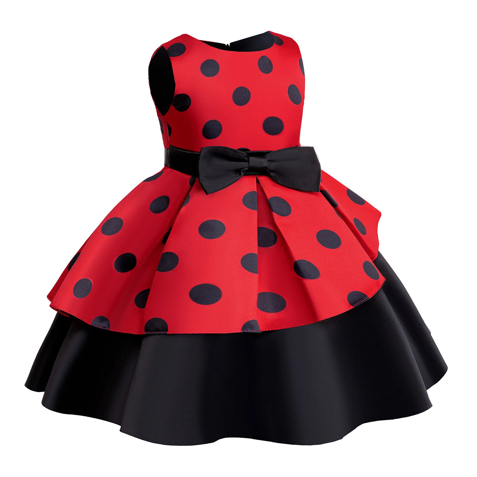 Красное/зеленое рождественское платье для девочек элегантное принцессы костюм с