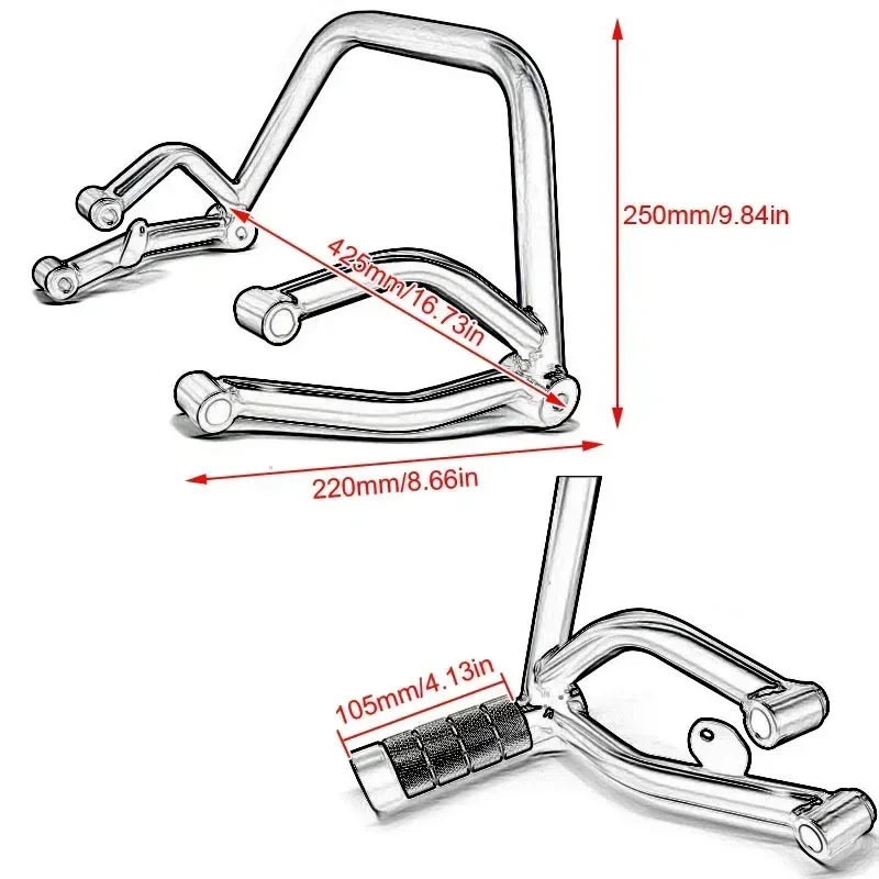 Для Yamaha MT-09 FZ-09 2013-2020 FZ09 FJ09 защита двигателя подкорпус тормозной камеры задний
