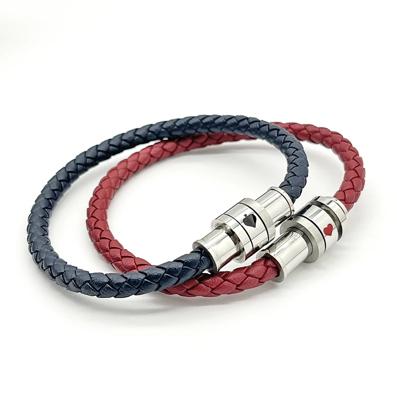 LAN MB Bracelet Little Spades Luxury Designe PU Leather Hand Strap for Men And Women Love Gift