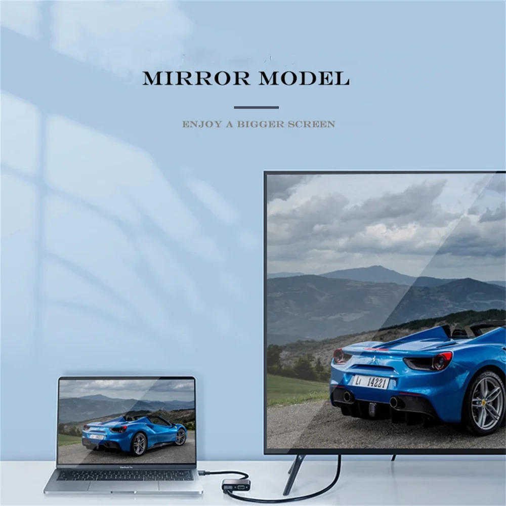 ZLRLMHY Тип C Адаптер-концентратор HDMI VGA USB 3.0 Многопортовый цифровой AV-адаптер Thunderbolt