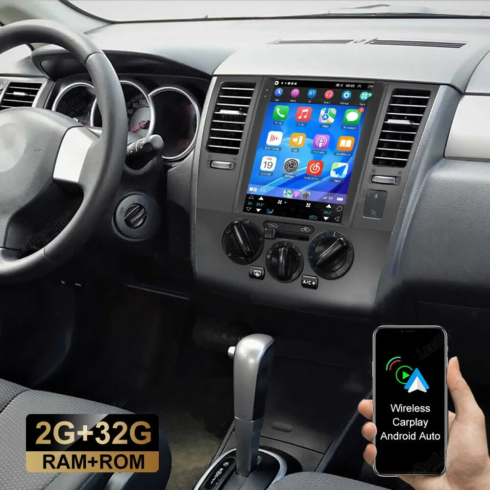 Автомагнитола для Nissan Tiida 2004-2013 навигация GPS мультимедийный вертикальный экран в