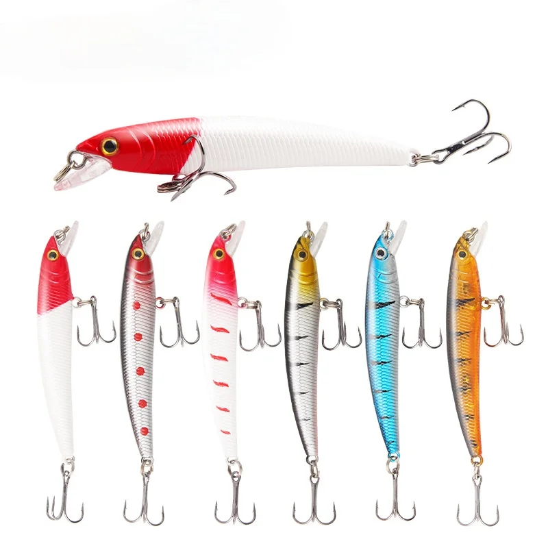 

1 pcs Fishing Lure Minnow Hard Bait Wobbler Bass Lure Floating Bass Fishing Accessories 3D Eye Slow Floater
