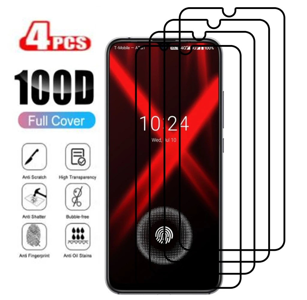 

4 шт., полное покрытие для телефона UMIDIGI X, закаленное стекло для телефона UMIDIGI One Max