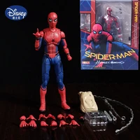 disney anime figures shf spider man dolls homecoming spiderman pvc action figure backpack collectible model toys birthday gift