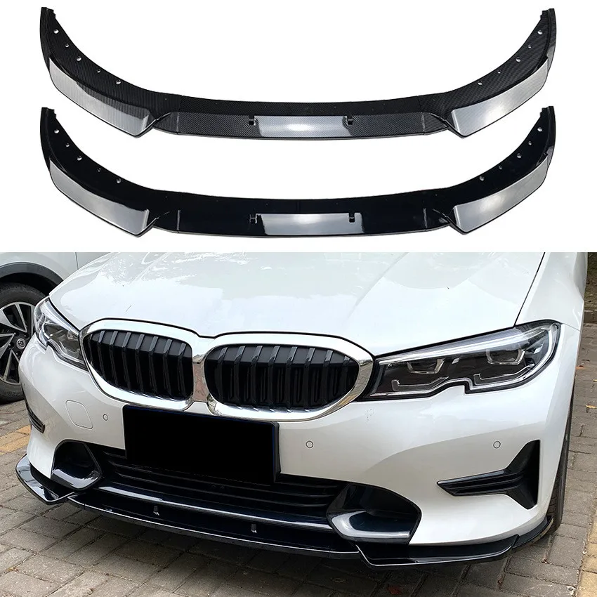 

For BMW 3 Series G20 G21 pre 320i 325i 2019-2022 Car Front Bumper Front Shovel Front Lip Splitter Diffuser Protector