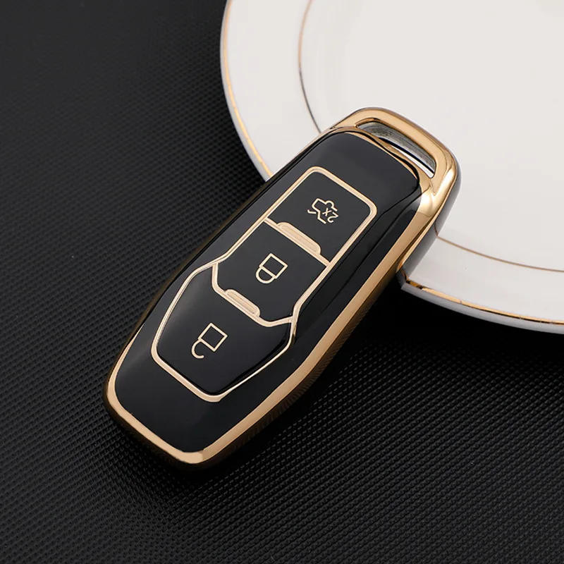 

TPU Car Key Cover Case For Ford Focus 3 4 ST Mondeo 5 MK5 Mustang F-150 Explorer Edge Fiesta Kuga MK3 Auto Accessories