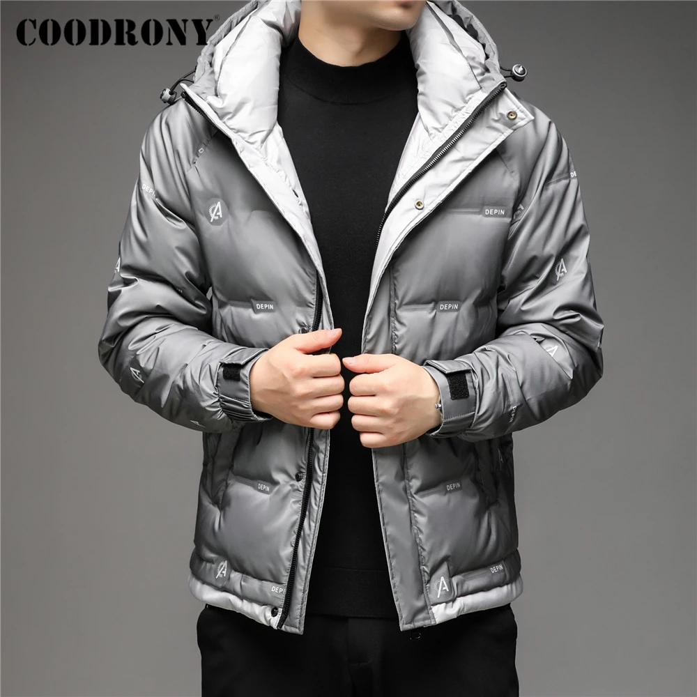 COODRONY Brand Winter Hooded Coat Male 90% White Duck Down Jacket Men Luxury Clothing New Arrival Fashion Thick Warm Parka Z8205