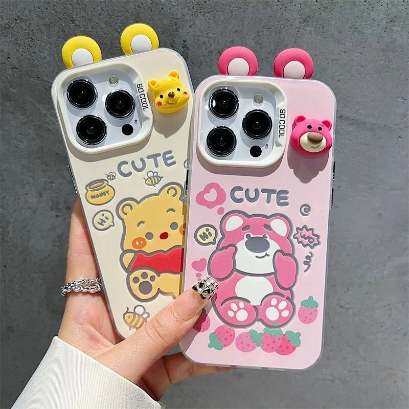 Милый чехол Disney Winnie Lotso для OPPO Realme 8 8i 9i 10 11 Pro C12 C15 C20 C21Y C31 C33 C35 C53 C55 5G противоударная