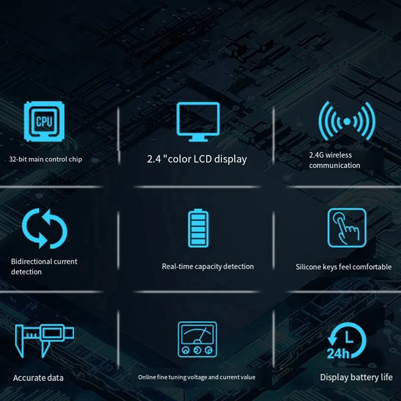 ГОРЯЧАЯ ПРОДАЖА VAC8710 Кулоновый метр 2 4-дюймовый цветной экран цифровой амперметр