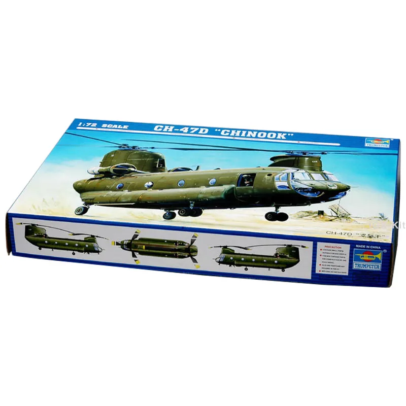 

Trumpeter 01622 1/72 Scale US CH47 CH-47 CH-47D Chinook Medium Lift Helicopter Plastic Assembly Model Building Kit Toy Gift