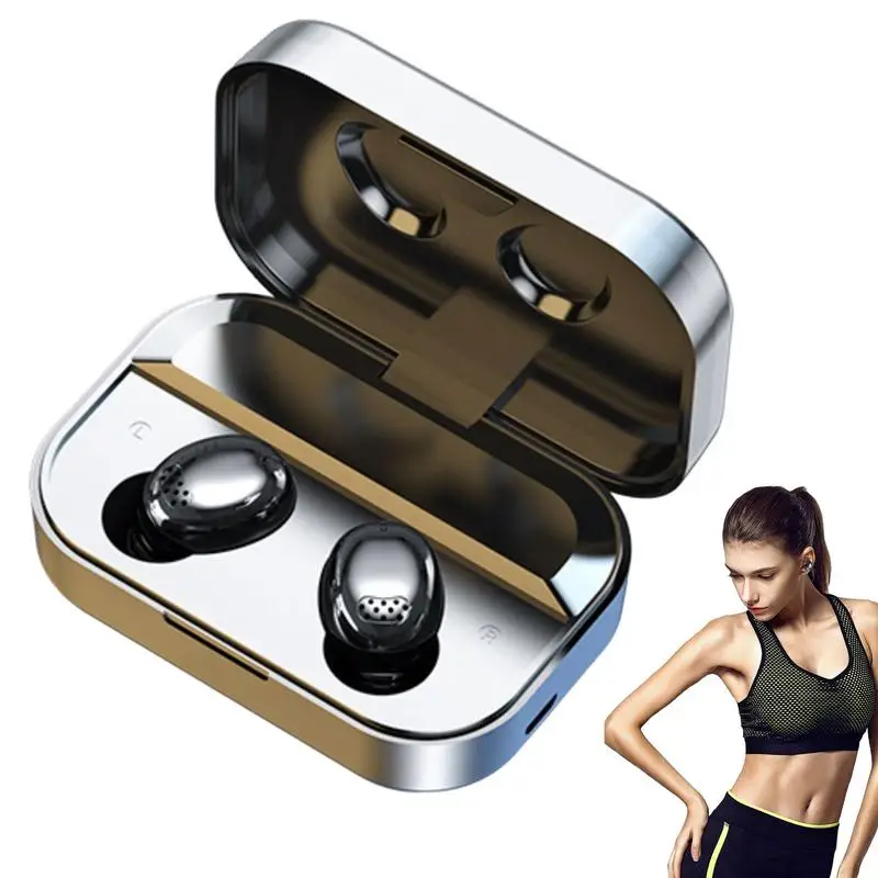 

Wireless Earbuds Noise Canceling Waterproof Sports Earphone With Long Standby Waterproof Stereo Earphones In-Ear Headset Deep