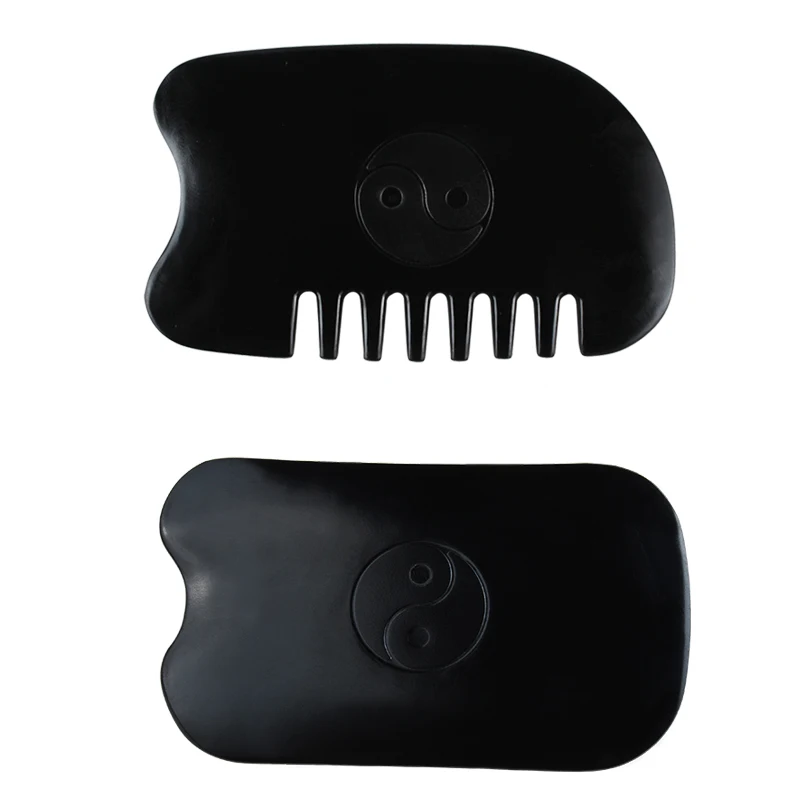 

Scraping Face And Neck Skin Massager Acupuncture Scraping Board Acupoint Facial Eye Care Anti-static Horn comb Hair Massage Comb