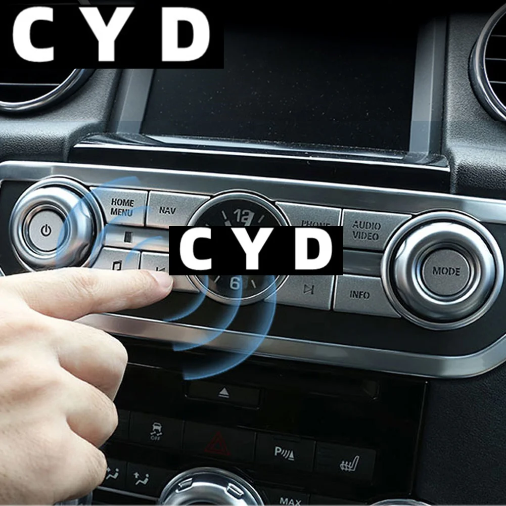 

For Land Rover Car Accessories Central Control Multimedia Button Trim Cover Discovery 4 L319 Range Rover Sport L320 Freelander 2