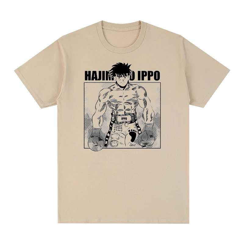 

Hajime No Ippo Vintage t-shirt Anime Funny Makunouchi Cotton Men T shirt New TEE TSHIRT Womens tops