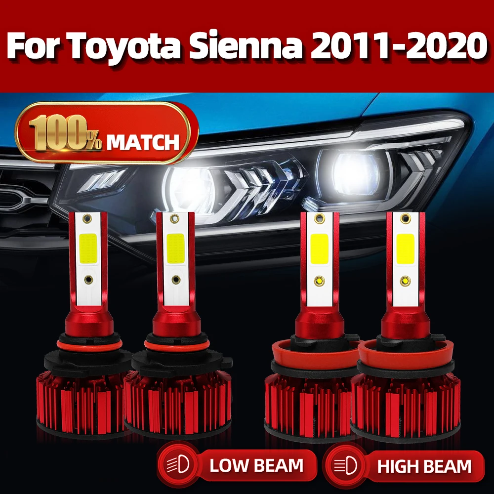 

Canbus LED Car Headlight Bulb H11 9005 HB3 CSP Chip Auto Lamp 240W 40000LM For Toyota Sienna 2011-2015 2016 2017 2018 2019 2020