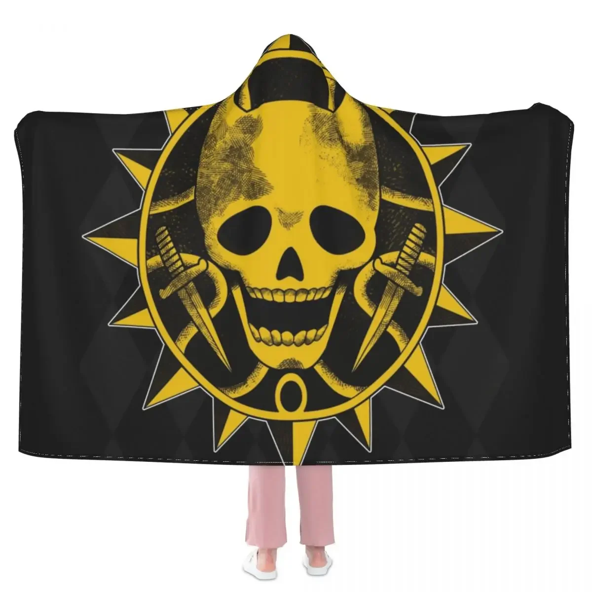 Мягкое Флисовое одеяло с капюшоном и принтом Необычные приключения Джоджо