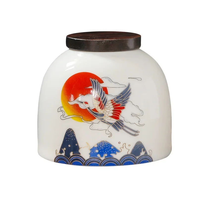 

New 2023 Trend Tea Can Ceramic Sealed Can Two Gift Boxes Tea Packaging Tea Box Nut Can